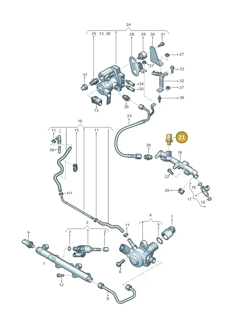04E906054B — Skoda Kamiq (2019-) diagram 837134150, position 21