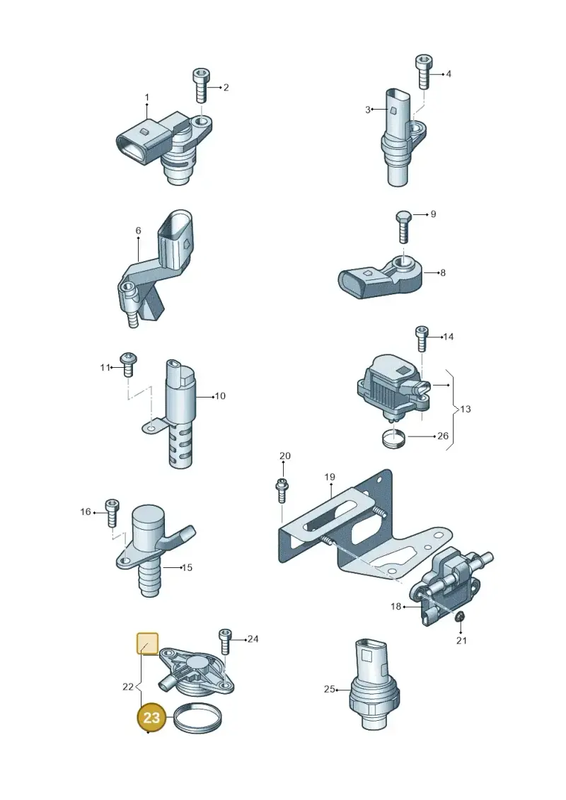 04E906145 — Skoda Fabia (2021-) diagram 827906300, position 23