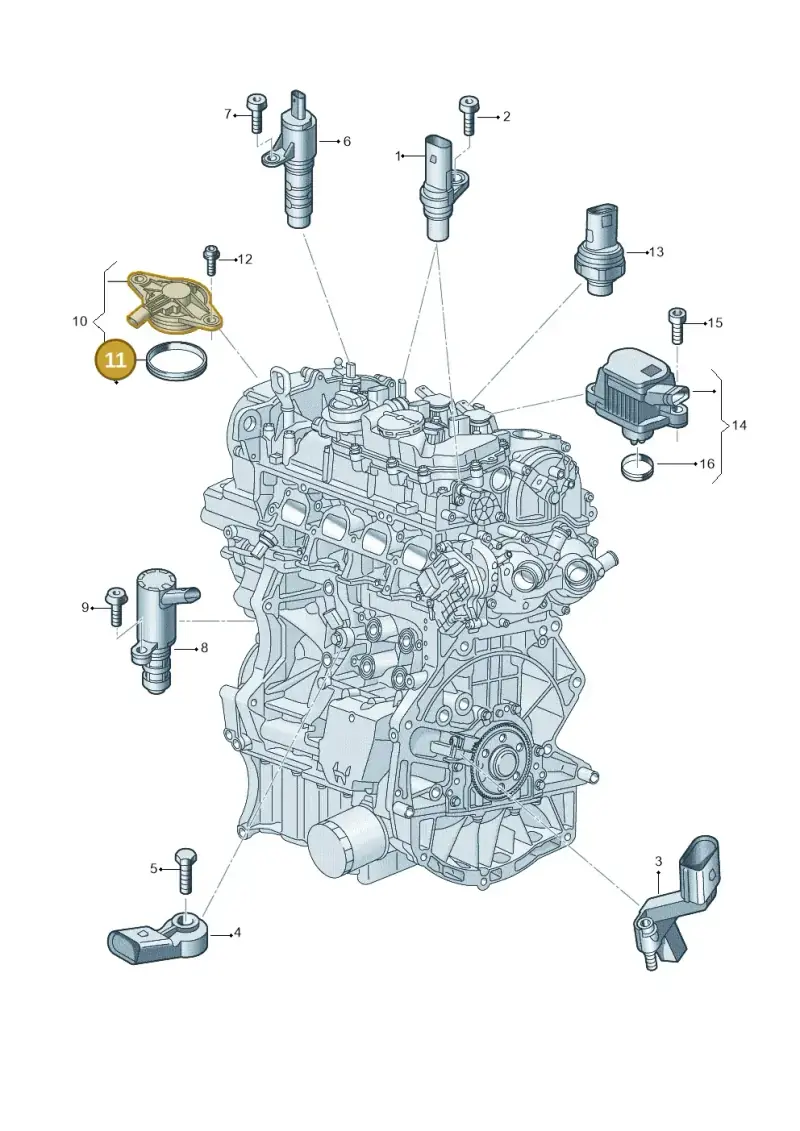 04E906145 — Skoda Kodiaq (2024-) diagram 907601006, position 11
