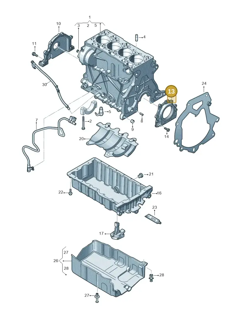 04L103171 — Skoda Kamiq (2019-) diagram 884103200, position 13