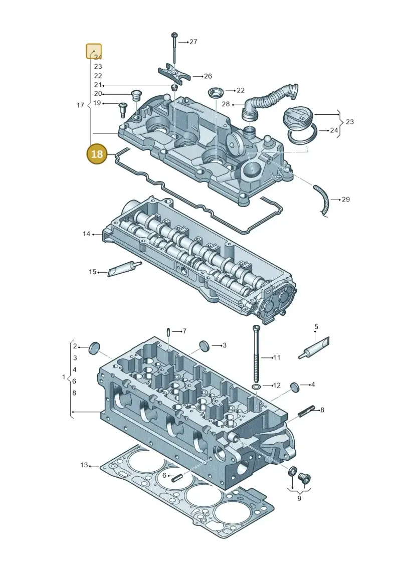 04L103483 — Skoda Kamiq (2019-) diagram 746103500, position 18