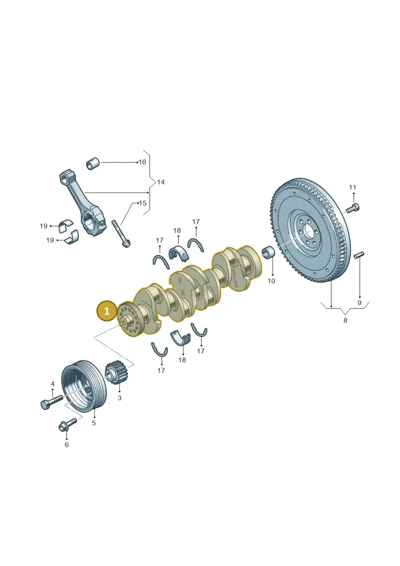 04L105021F — Skoda Karoq (2017-2022) diagram 746105500, position 1