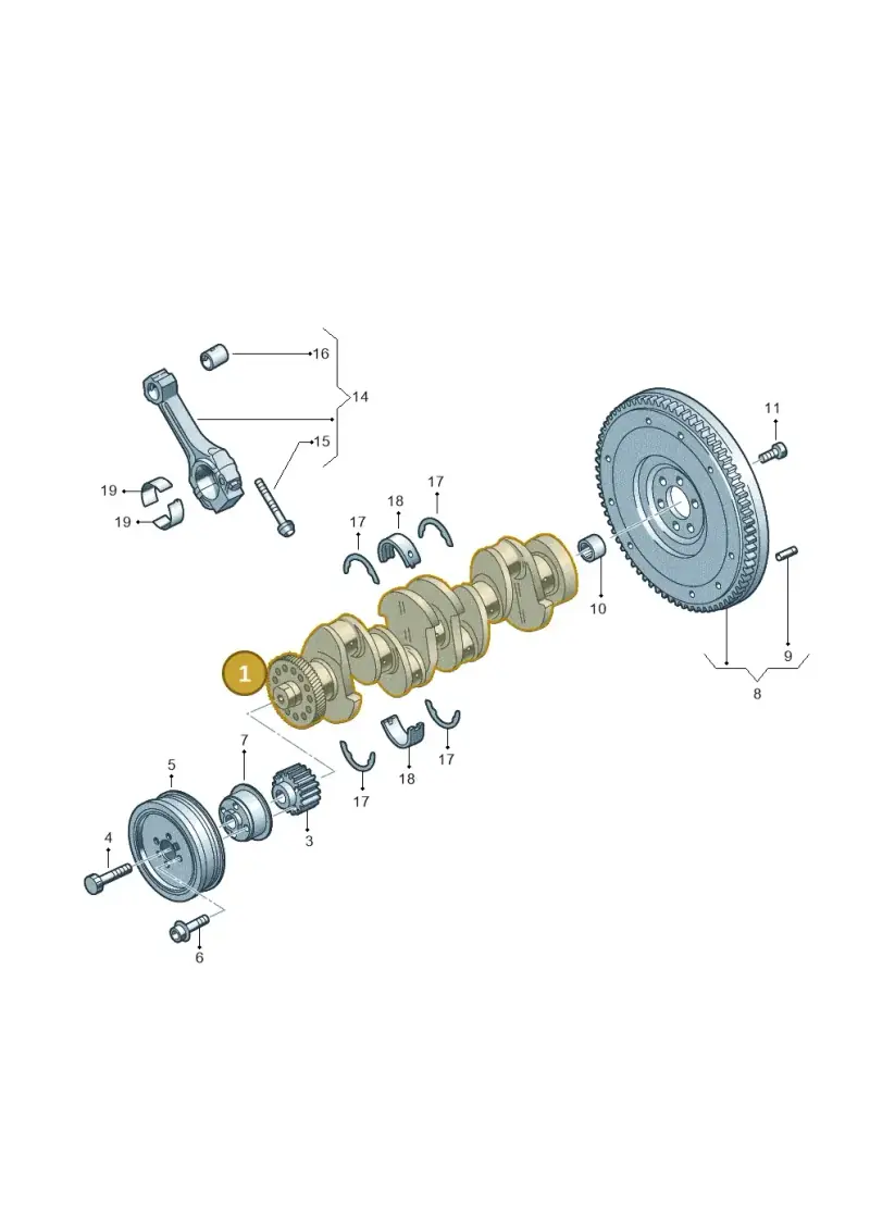 04L105021F — Skoda Octavia (2017-2020) diagram 746105650, position 1