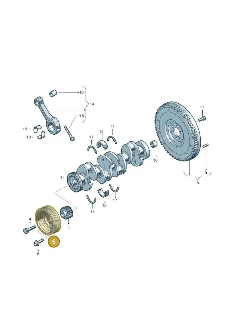 04L105215A — Skoda Octavia (2017-2020) diagram 746105500, position 5