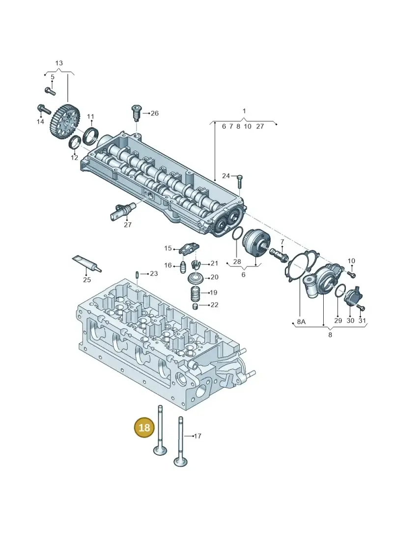 04L109611C — Skoda Superb Combi (2015-2024) diagram 780109250, position 18