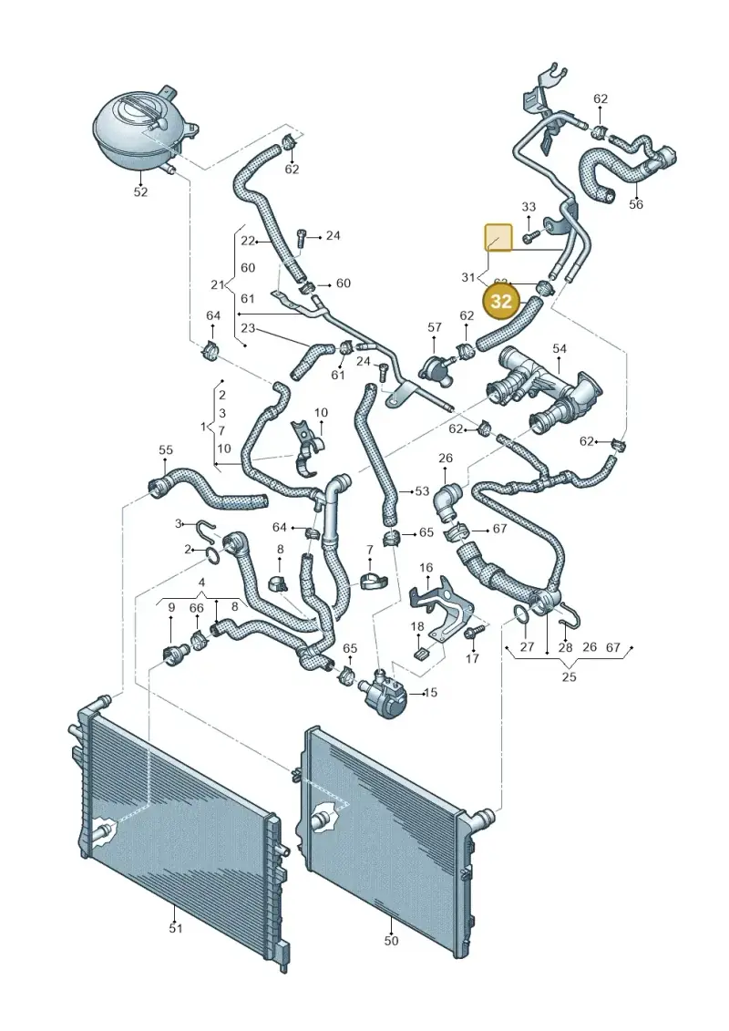 04L121030 — Skoda Kodiaq (2024-) diagram 884121790, position 32