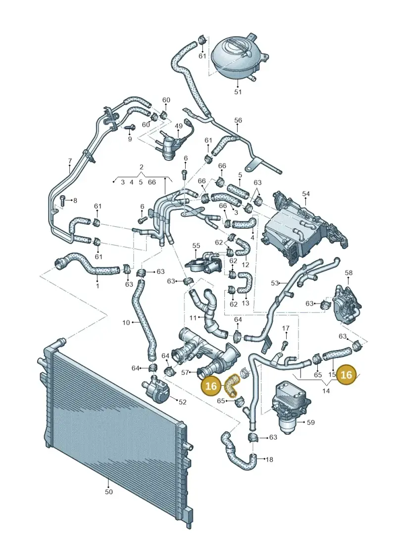 04L121058B — Skoda Octavia (2019-2024) diagram 869121600, position 16