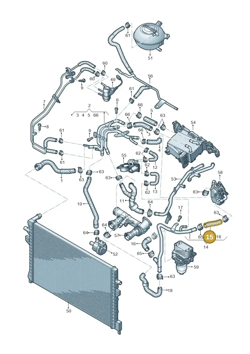 04L121058G — Skoda Octavia (2019-2024) diagram 869121600, position 15