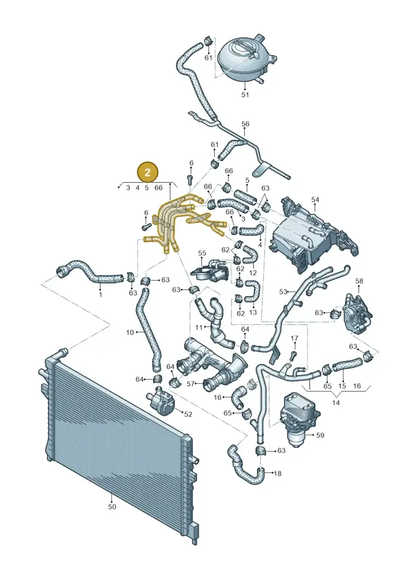 04L121064AD — Skoda Octavia (2017-2020) diagram 745121570, position 2