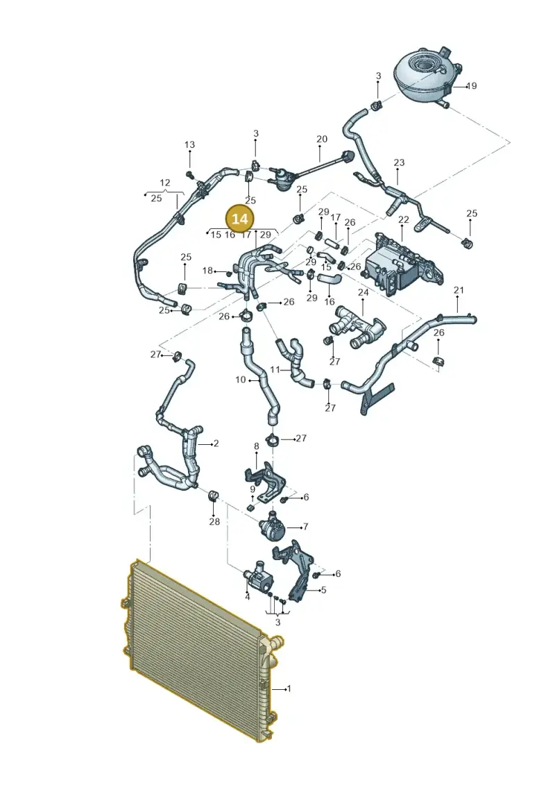 04L121064AR — Skoda Kodiaq (2024-) diagram 833121029, position 14