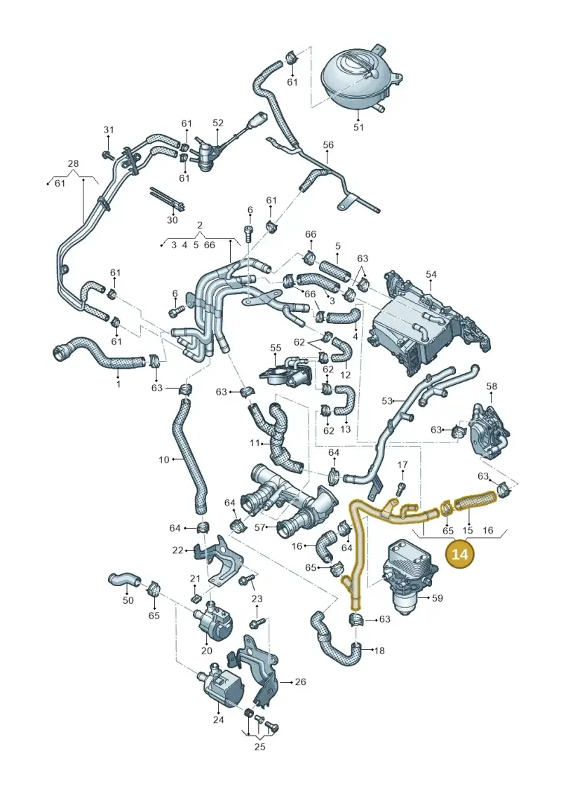 04L121064C — Skoda Kodiaq (2018-2022) diagram 793121300, position 14