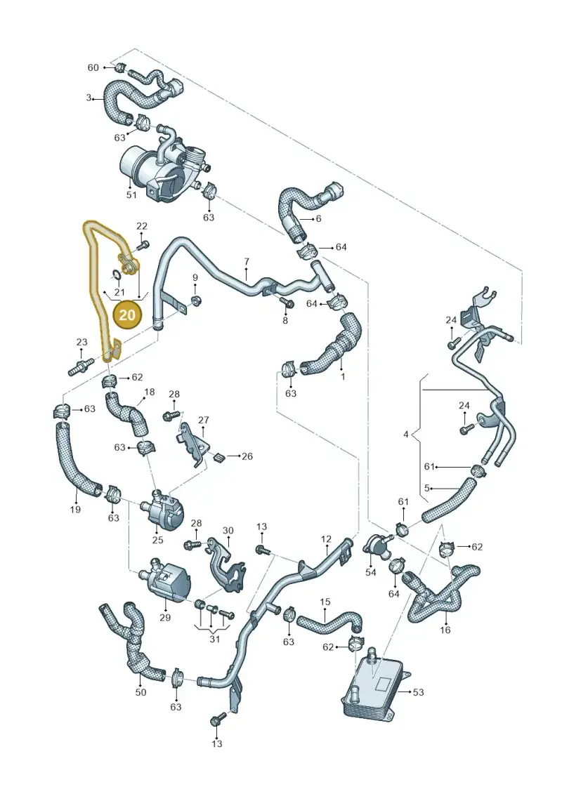 04L121065AJ — Skoda Kodiaq (2024-) diagram 828121000, position 20