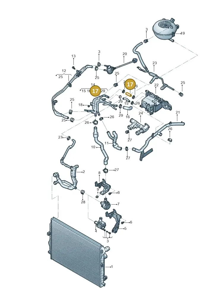 04L121101A — Skoda Kodiaq (2024-) diagram 833121029, position 17