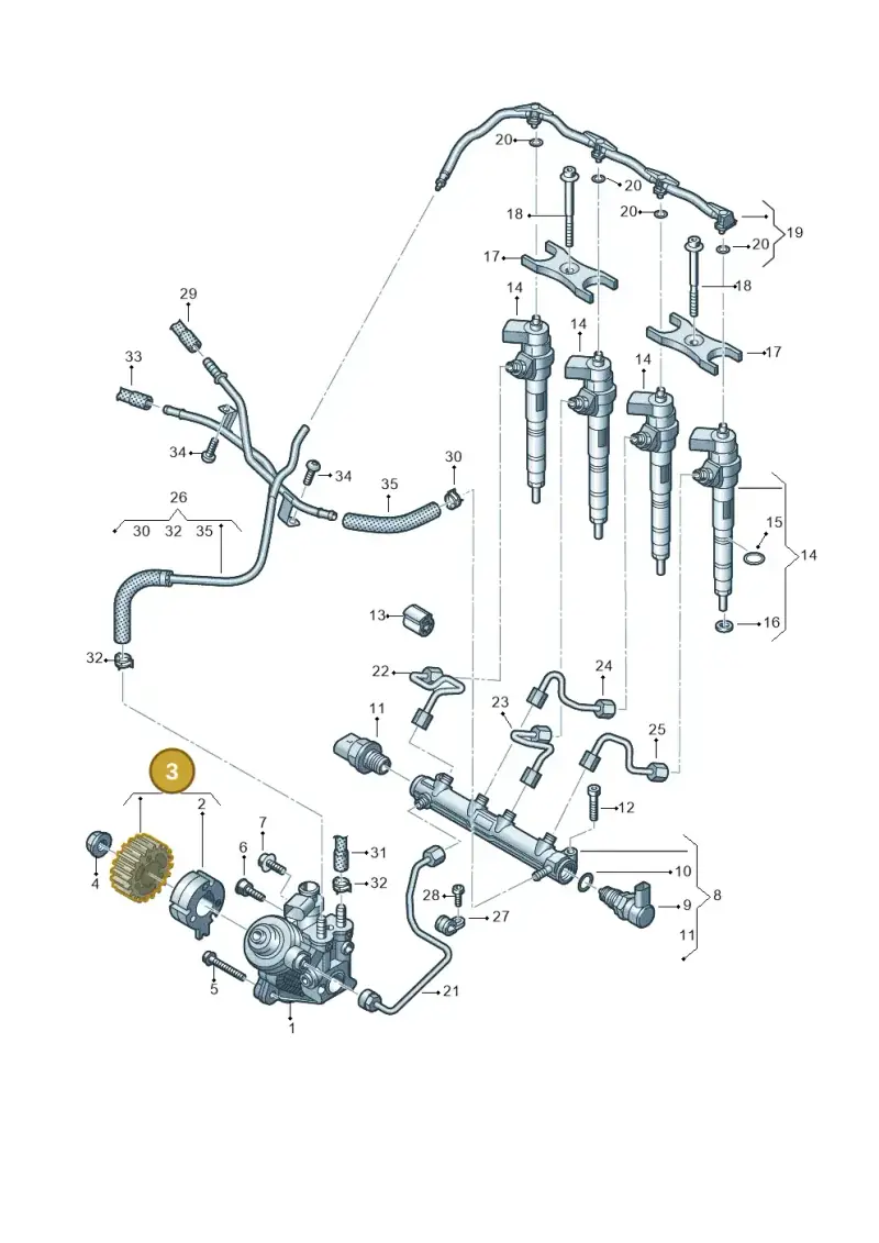 04L130101C — Skoda Karoq (2017-2022) diagram 596130460, position 3