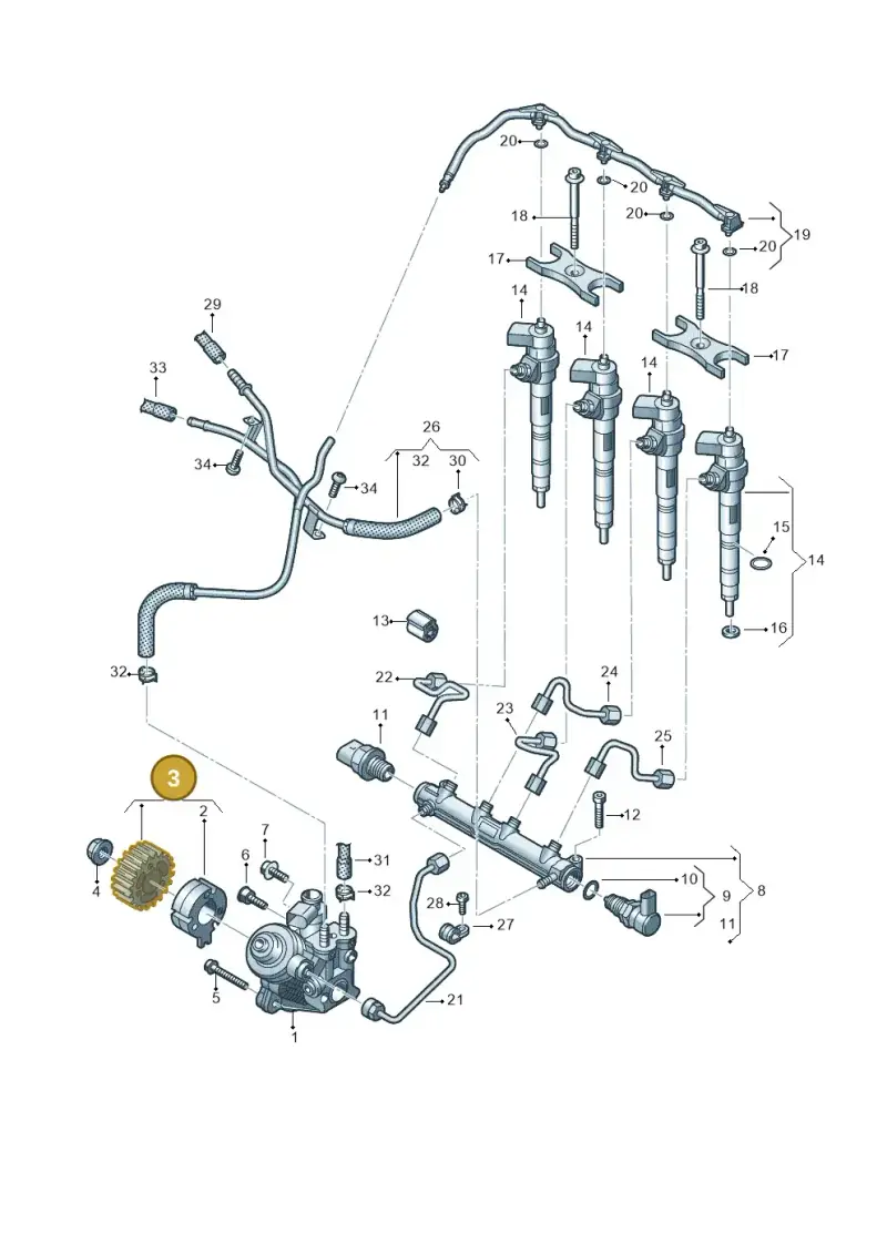 04L130101C — Skoda Octavia (2019-2024) diagram 793130020, position 3