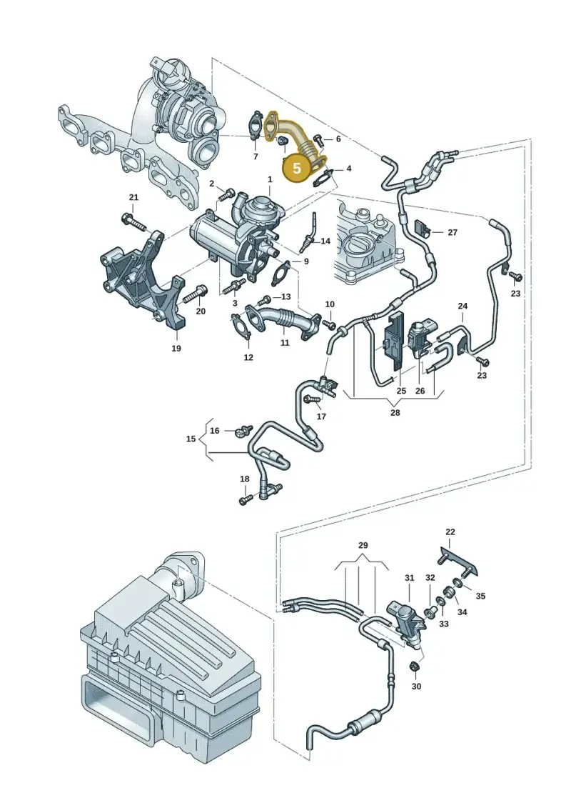 04L131521A — Skoda Octavia (2019-2024) diagram 2ka131030, position 5
