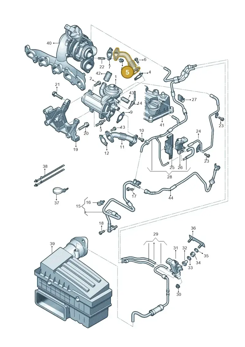 04L131521A — Skoda Octavia (2017-2020) diagram 746131500, position 5
