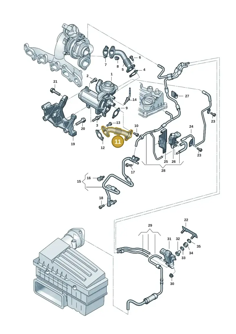 04L131521B — Skoda Octavia (2019-2024) diagram 2ka131030, position 11