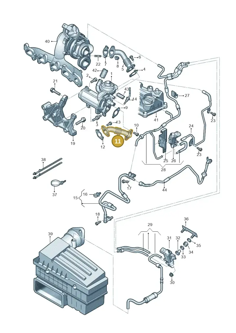 04L131521B — Skoda Octavia (2017-2020) diagram 746131500, position 11