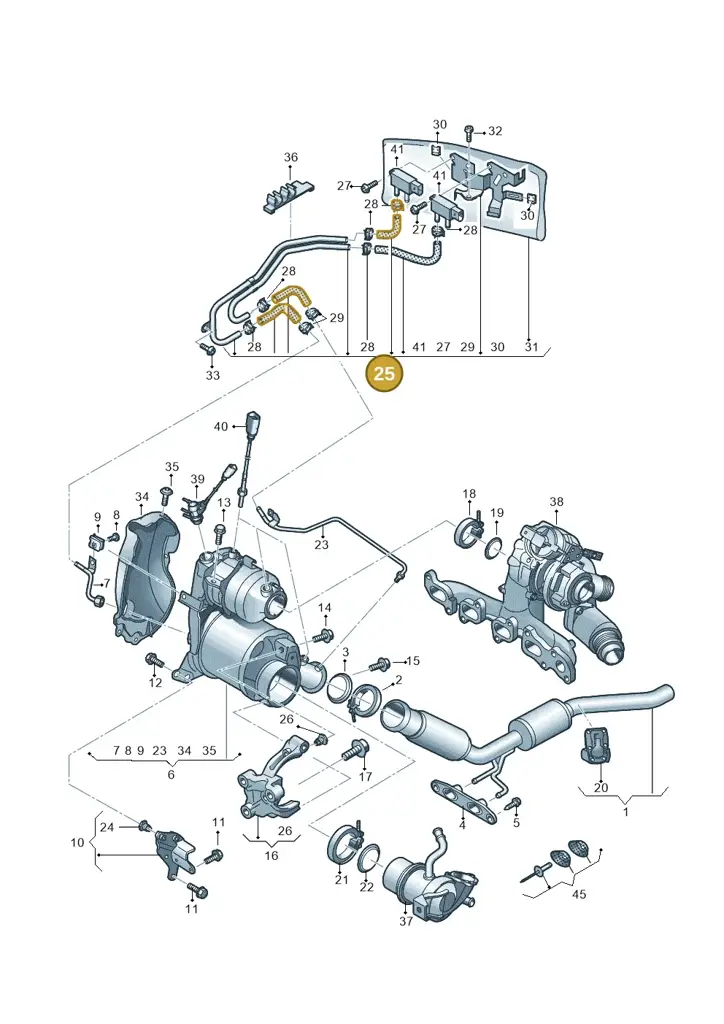 04L131552CQ — Skoda Kodiaq (2018-2022) diagram 434253040, position 25