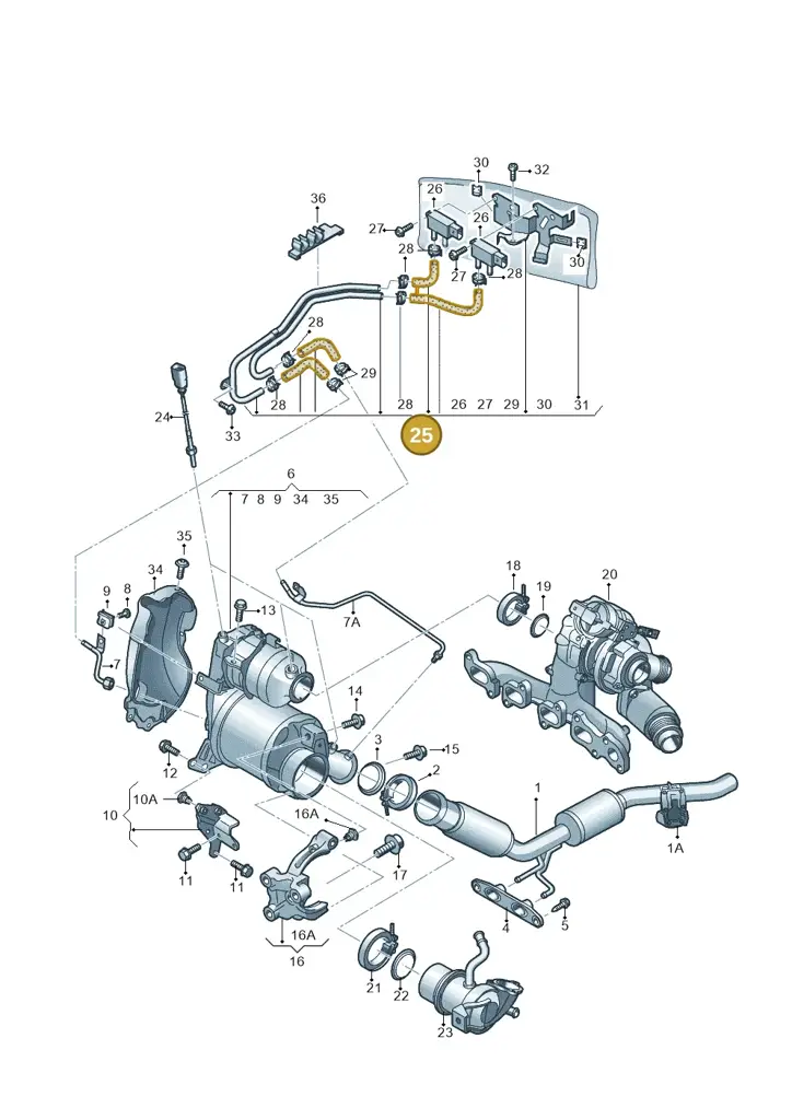 04L131552FE — Skoda Superb Combi (2015-2024) diagram 851253040, position 25