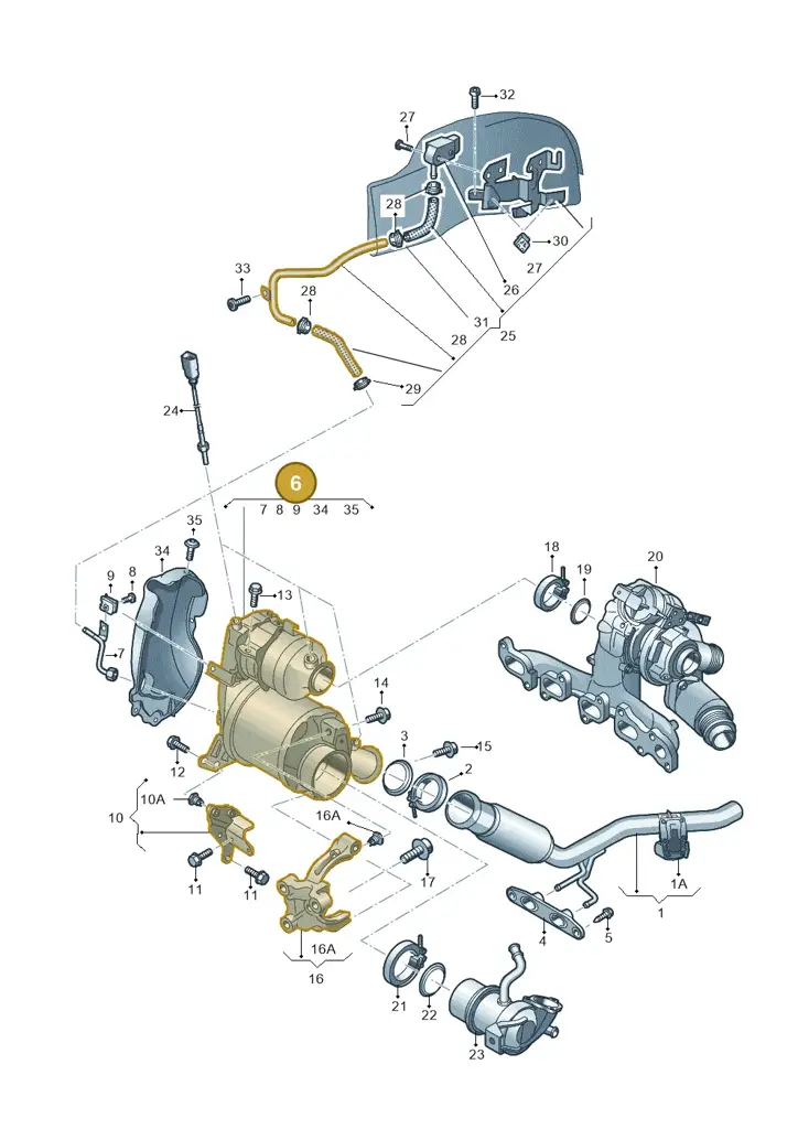 04L131648SX — Skoda Octavia (2017-2020) diagram 805253063, position 6