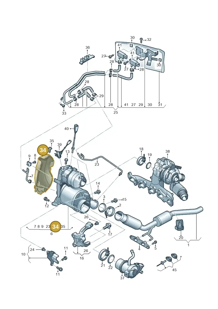 04L131783N — Skoda Kodiaq (2018-2022) diagram 434253040, position 34