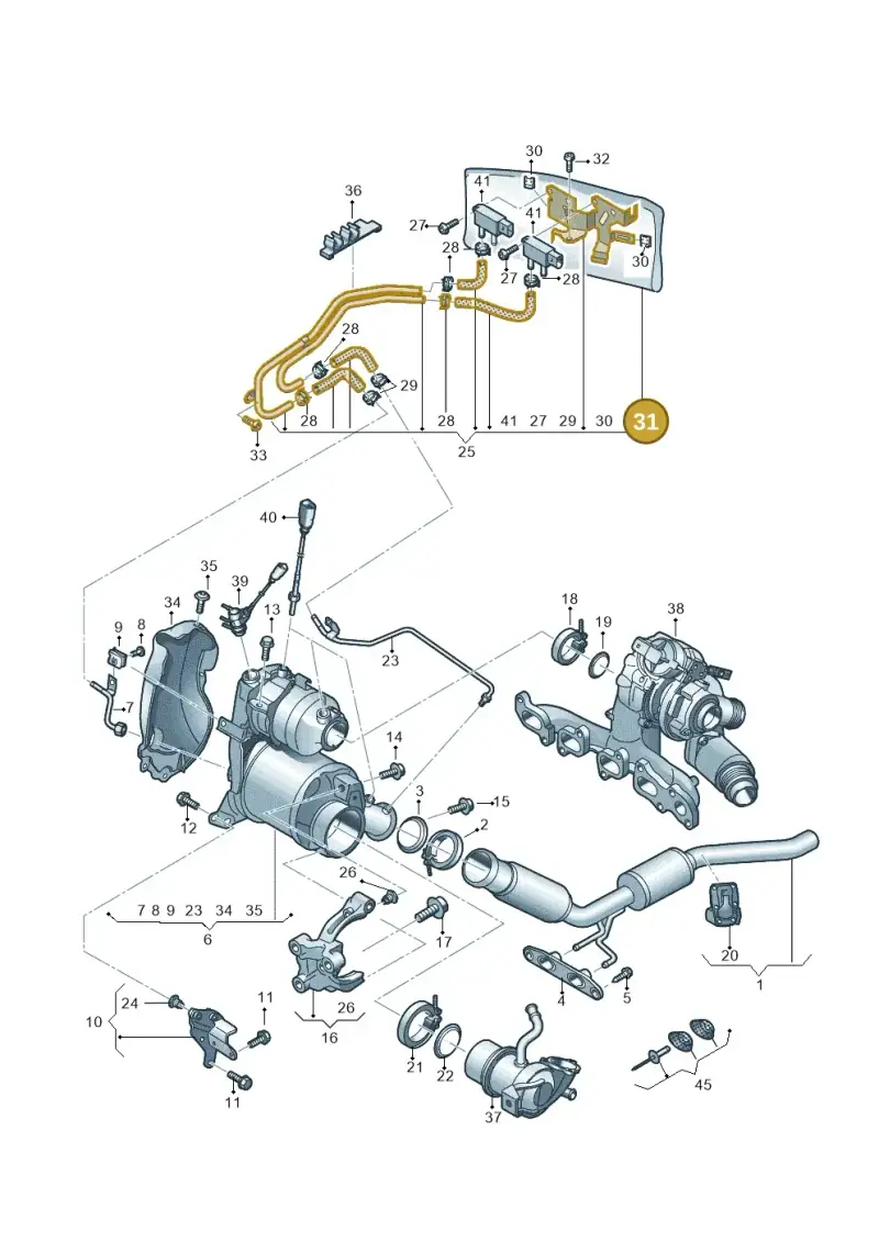 04L971461AE — Skoda Kodiaq (2018-2022) diagram 434253040, position 31