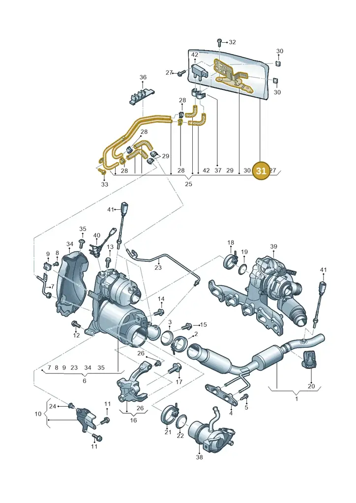 04L971461N — Skoda Kamiq (2019-) diagram 837253500, position 31