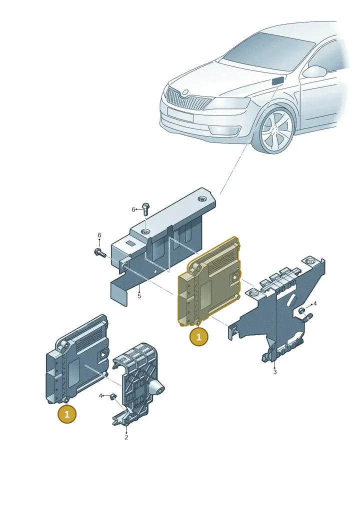 04L990990N — Skoda Octavia (2017-2020) diagram 753906200, position 1