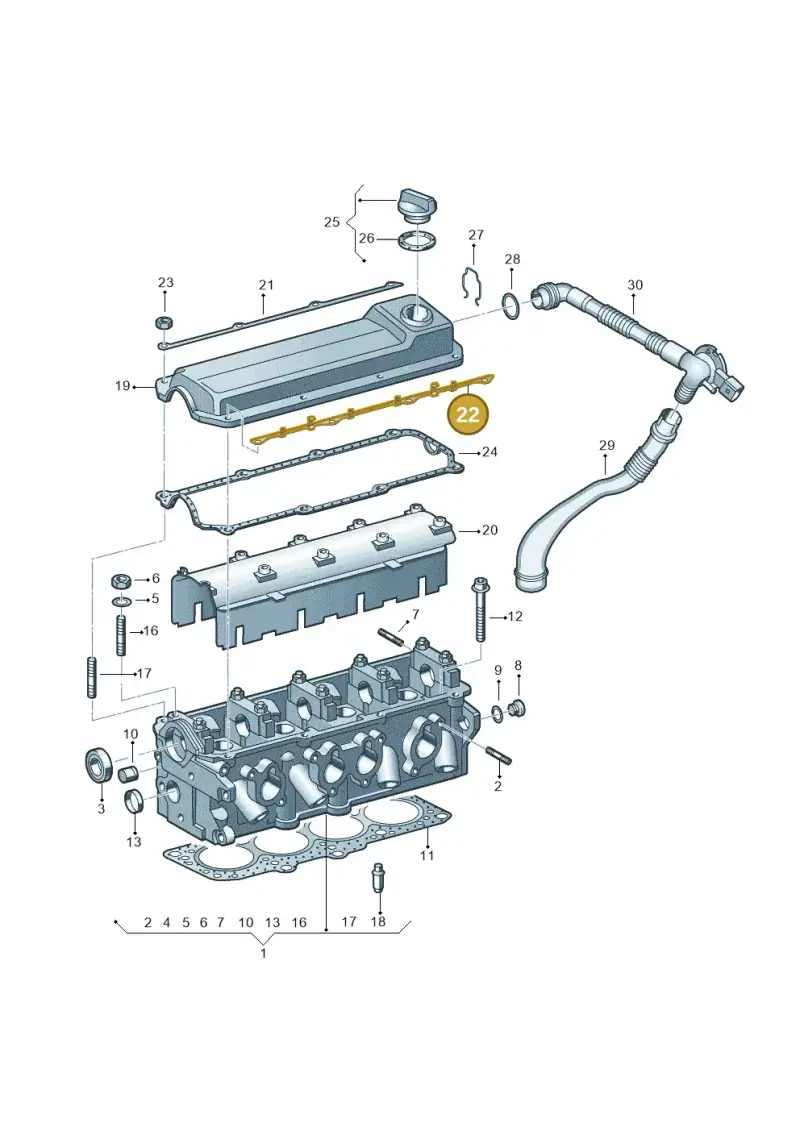 050103591 — Skoda SUPERB                 02> (2001-) diagram 226103450, position 22