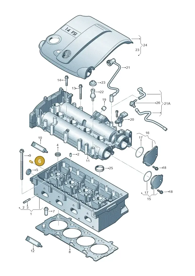 056103379 — Skoda Yeti (2013-2017) diagram 253103400, position 6