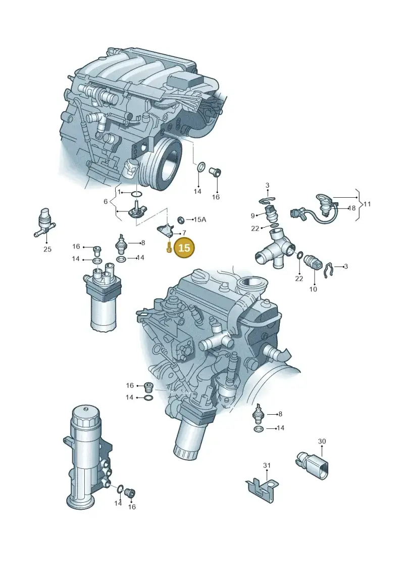 057103665 — Skoda Yeti (2013-2017) diagram 666919400, position 15