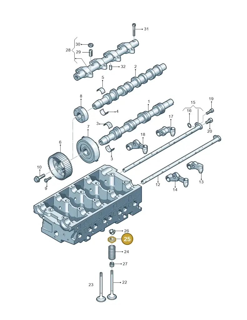 058109641D — Skoda Superb comfort (2008-2013) diagram 409109400, position 25