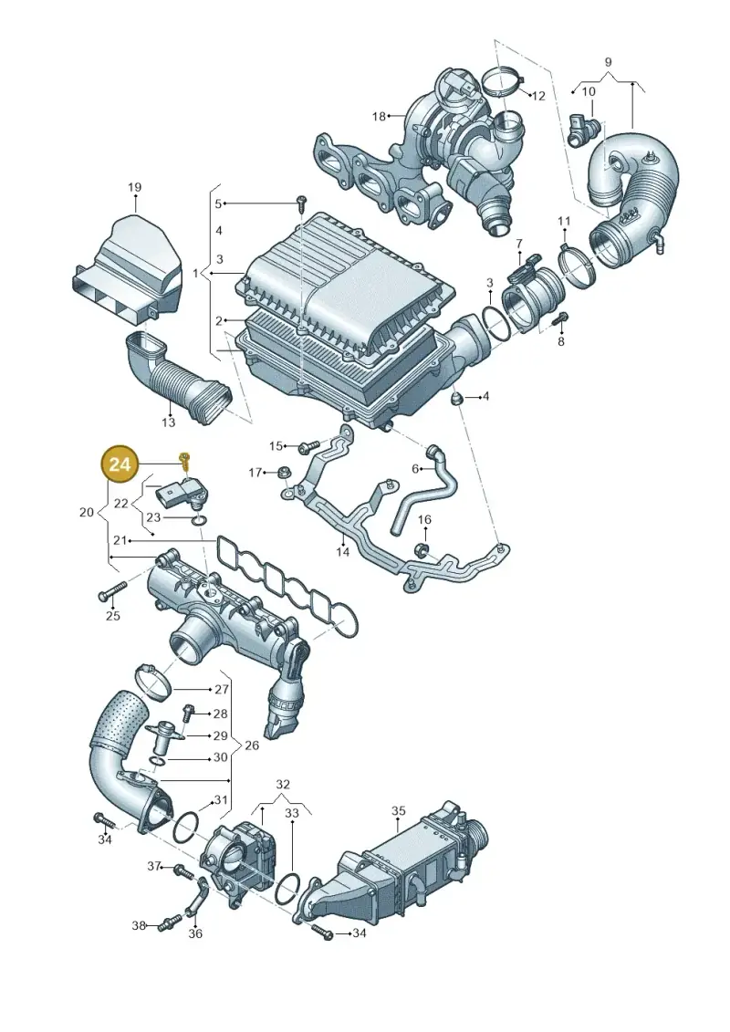 058133479A — Skoda Fabia (2014-2022) diagram 773129000, position 24