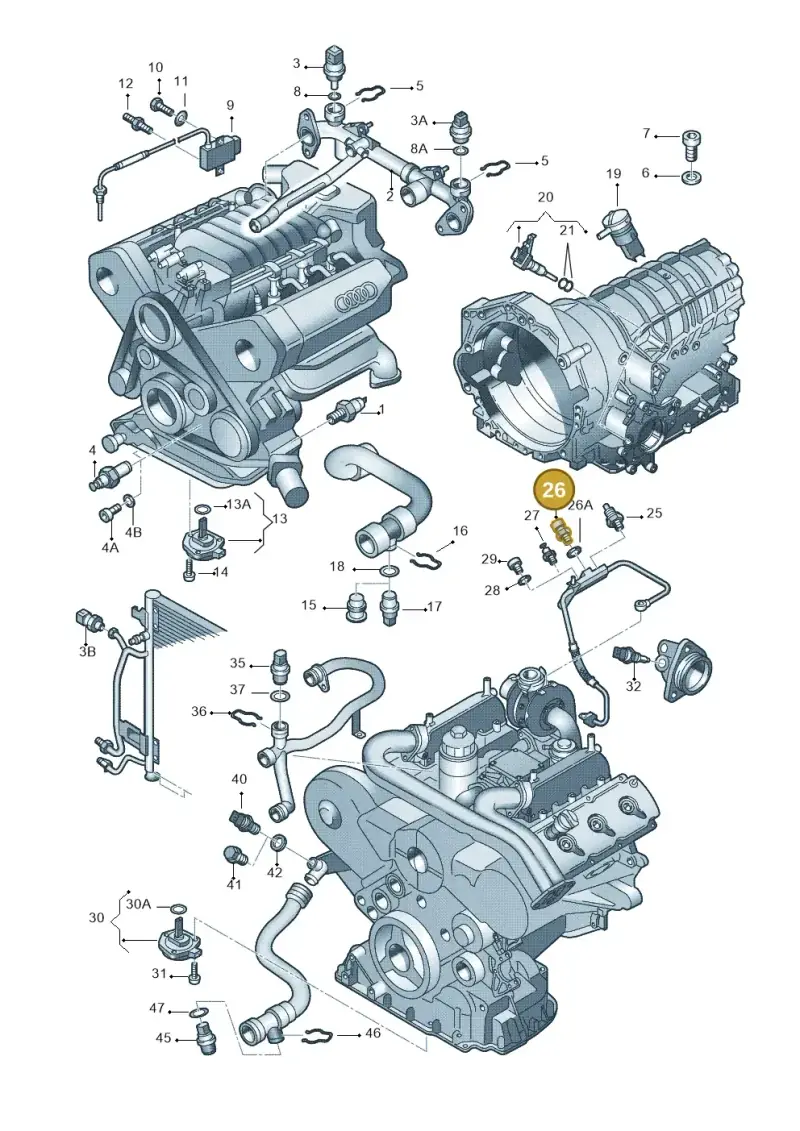 059919563 — Skoda SUPERB                 02> (2001-) diagram 260919700, position 26