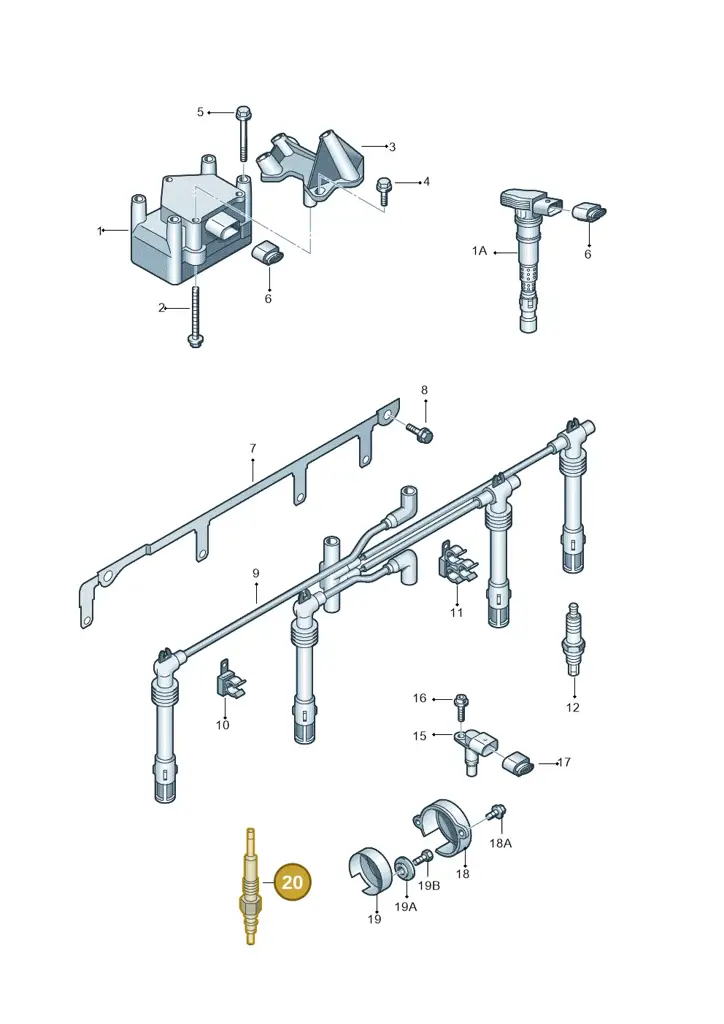 059963319F — Skoda Yeti (2009-2013) diagram 412905000, position 20