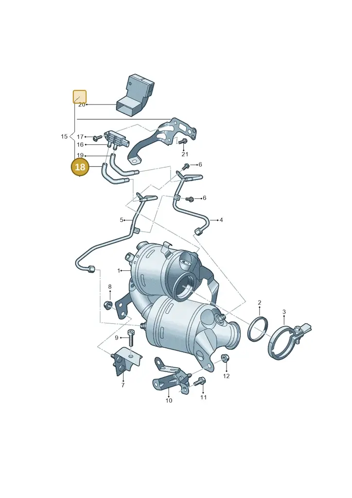 05C131850D — Skoda Fabia (2021-) diagram 587253012, position 18