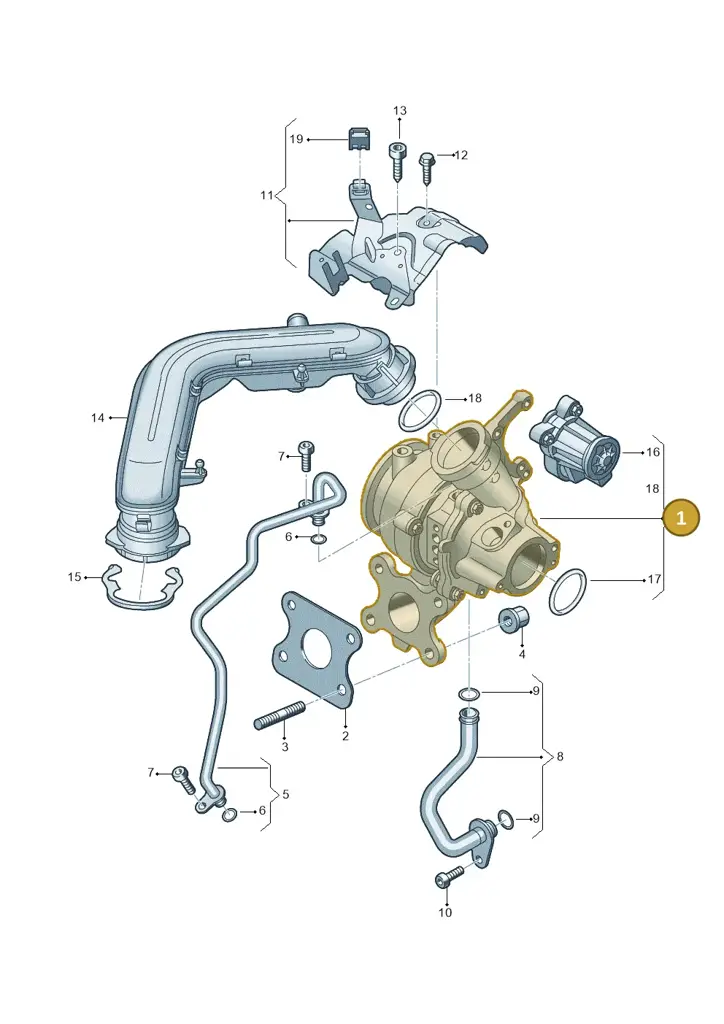 05C145701F — Skoda Fabia (2021-) diagram 587145211, position 1