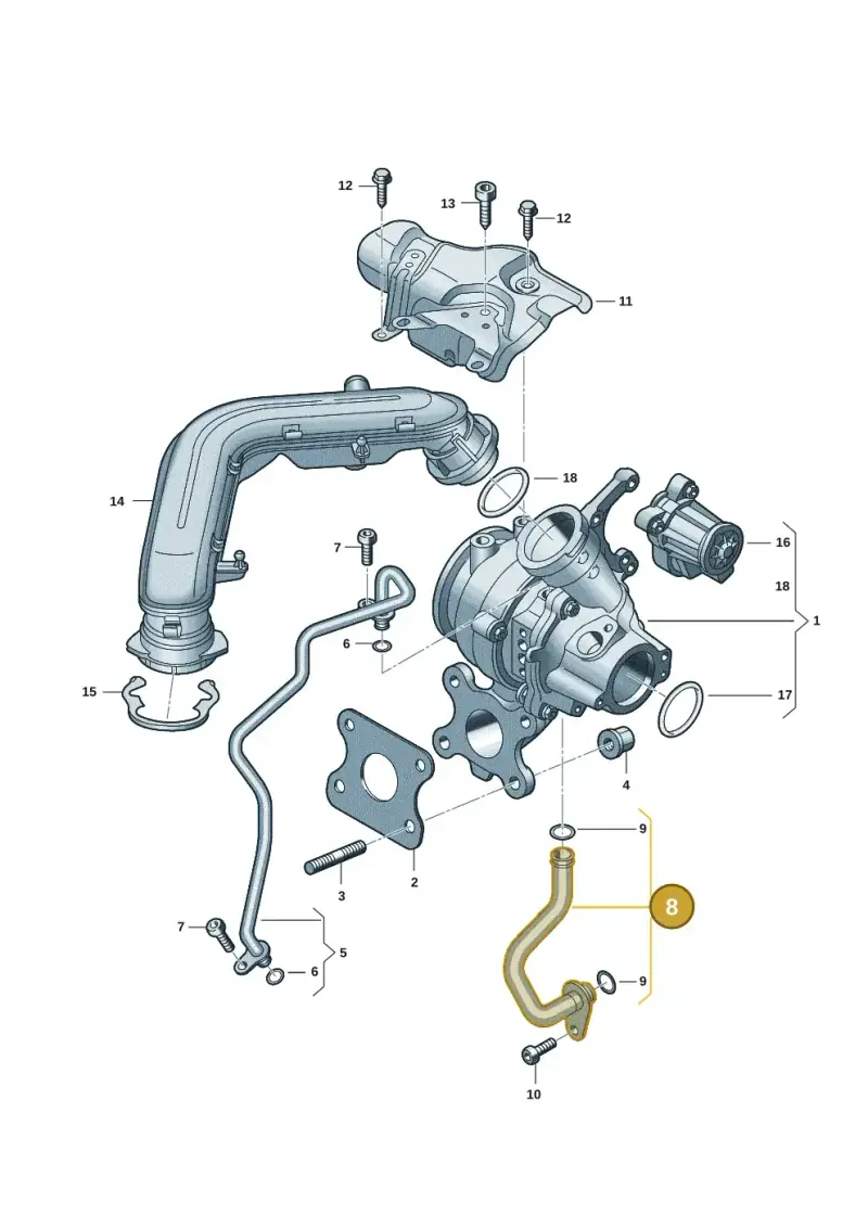 05C145735D — Skoda Fabia (2021-) diagram 5h0145150, position 8