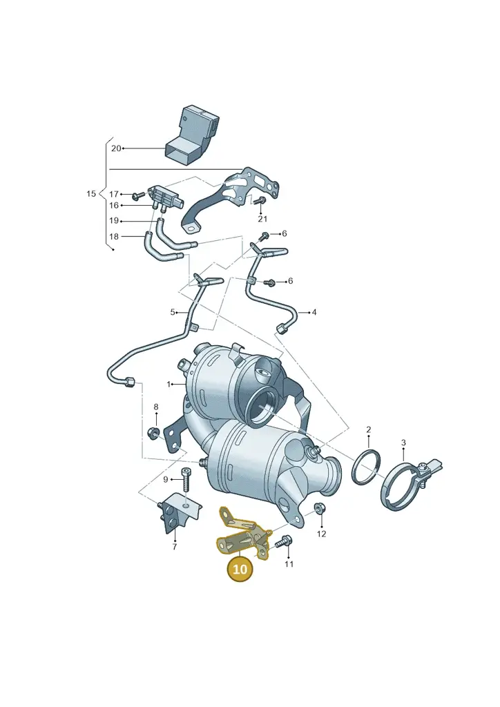 05C253461A — Skoda Fabia (2021-) diagram 587253012, position 10
