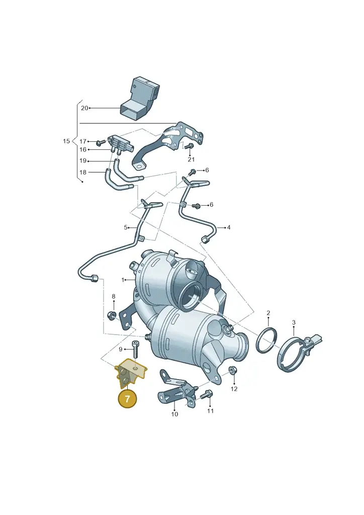 05C253461 — Skoda Fabia (2021-) diagram 587253012, position 7