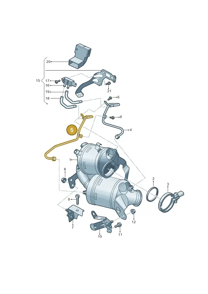 05C253574 — Skoda Fabia (2021-) diagram 587253012, position 5