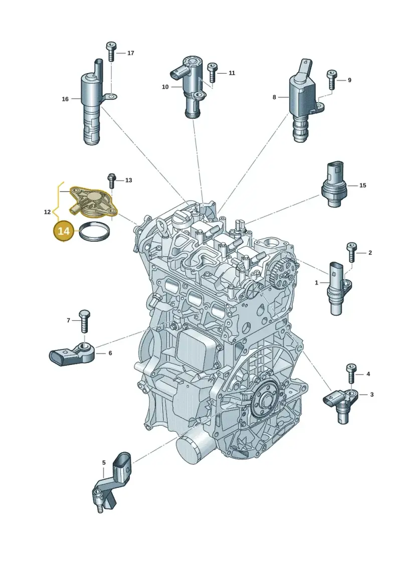05C906145A — Skoda Fabia (2021-) diagram 907601007, position 14