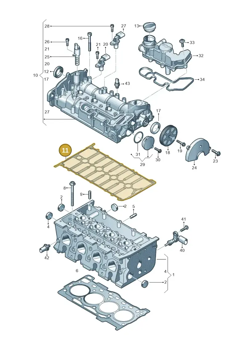 05E103483 — Skoda Octavia (2019-2024) diagram 890103035, position 11