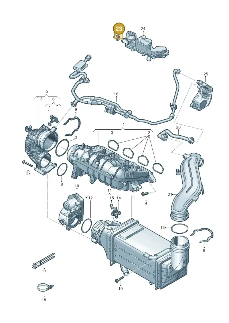 05E145863 — Skoda Fabia (2021-) diagram 597133033, position 23