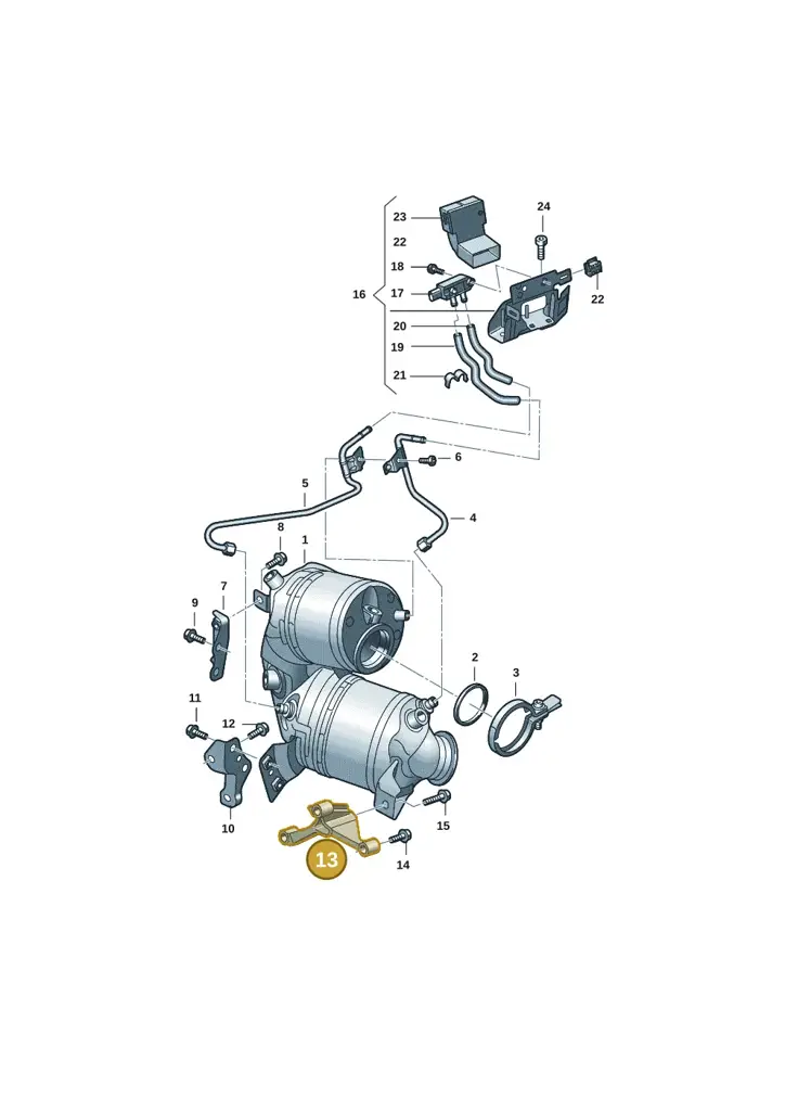 05E253463M — Skoda Kodiaq (2024-) diagram 2f0253110, position 13