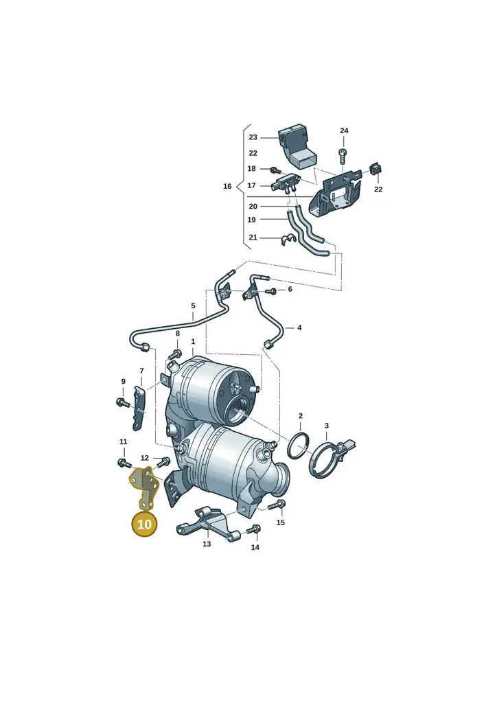 05E253463P — Skoda Kodiaq (2024-) diagram 2f0253110, position 10