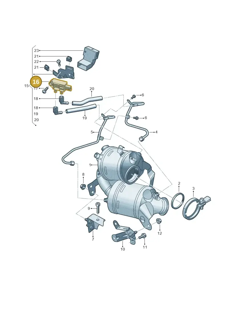 05E906051P — Skoda Kushaq (2021-) diagram 62i253024, position 16