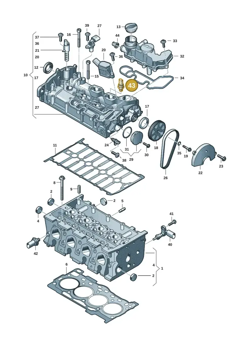 05E906277A — Skoda Fabia (2021-) diagram 597103028, position 43